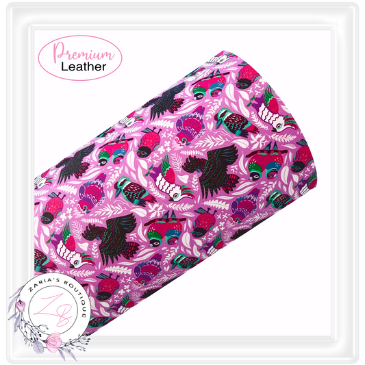 Aussie Birds â‹…Â Blues â‹…Â Smooth Vegan Faux Leather