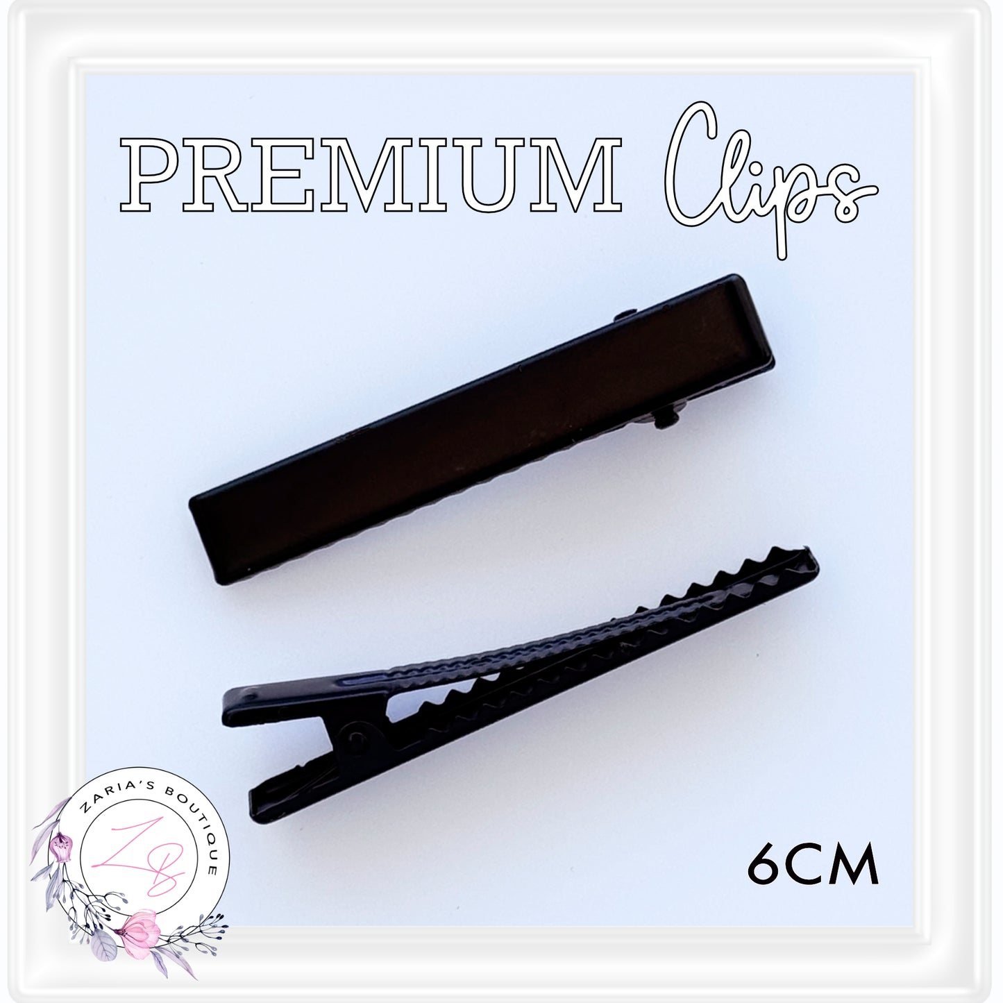 ⋅ Alligator Hair Clips ⋅ PREMIUM QUALITY ⋅ MATTE BLACK ⋅ 10 50 or 100 pieces ⋅