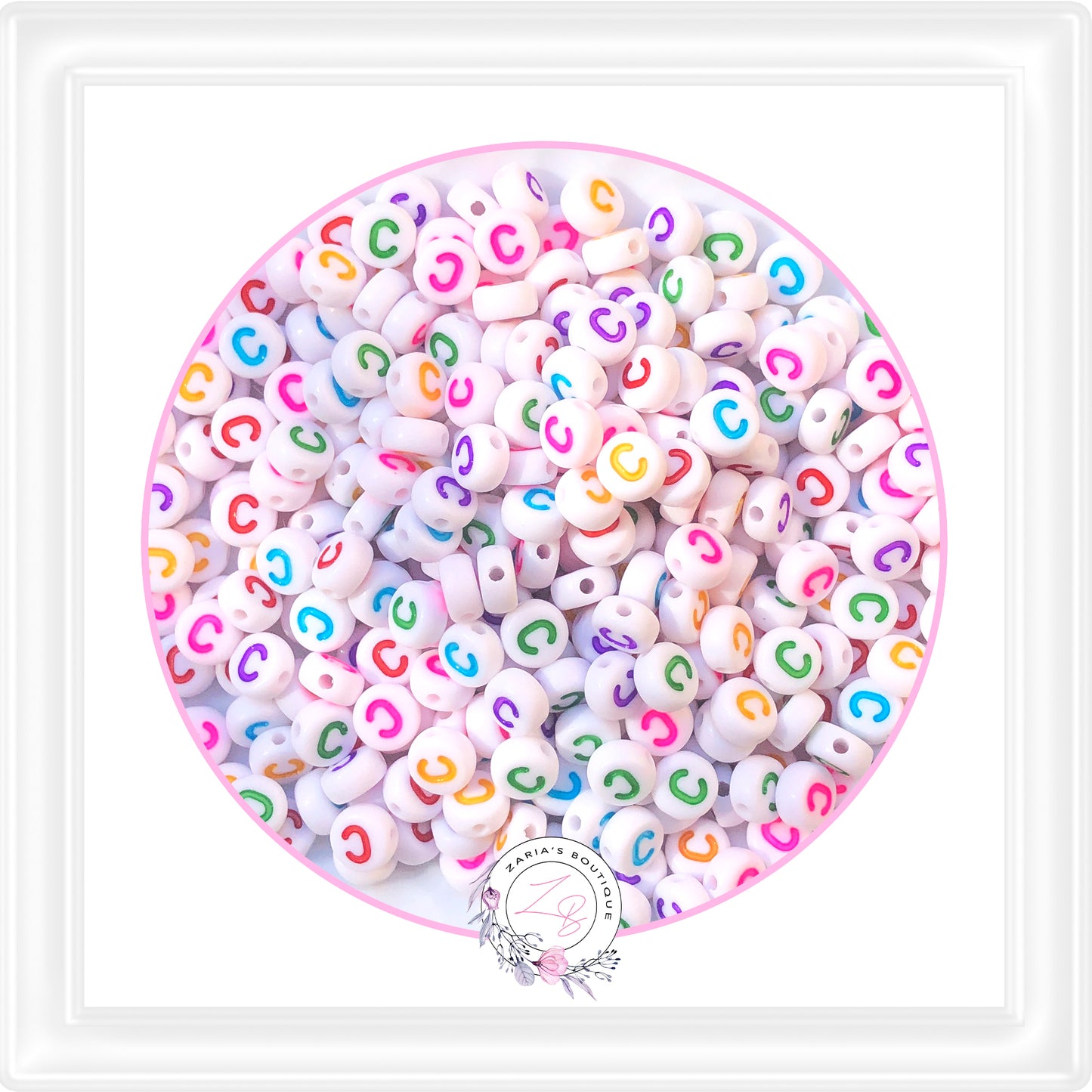⋅ Alphabet Beads ⋅ A - Z - 10 Pieces - You Choose ⋅