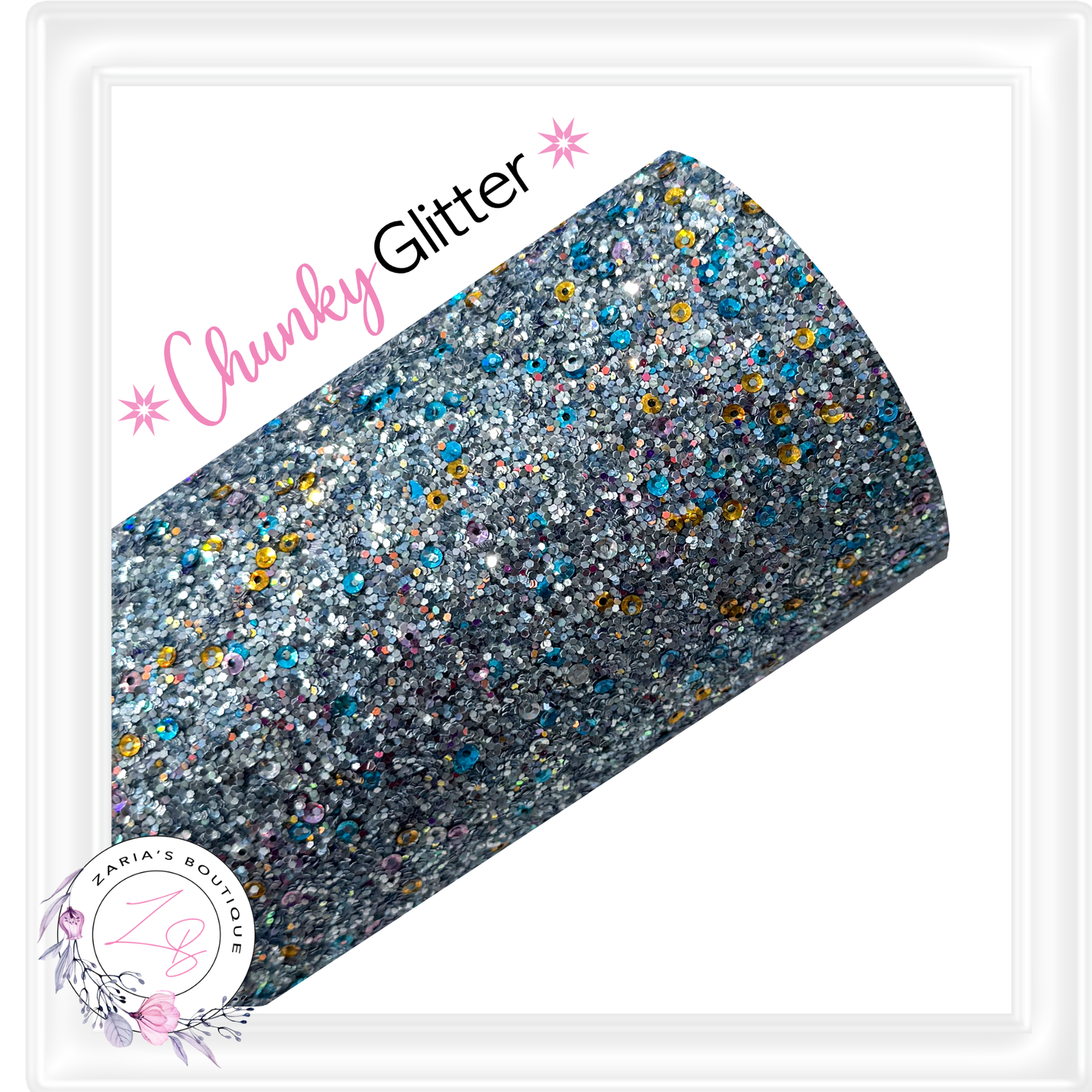 ∙ CHUNKY GLITTER ∙ Blue Denim Sparkle ∙