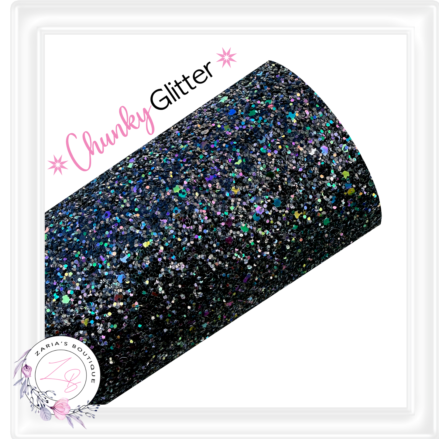 ∙ CHUNKY GLITTER ∙ Black Galaxy Sparkle ∙