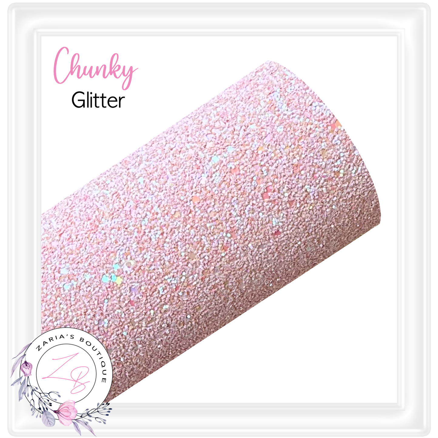 ⋅ Chunky Glitter Sheets ⋅ Baby Pink ⋅