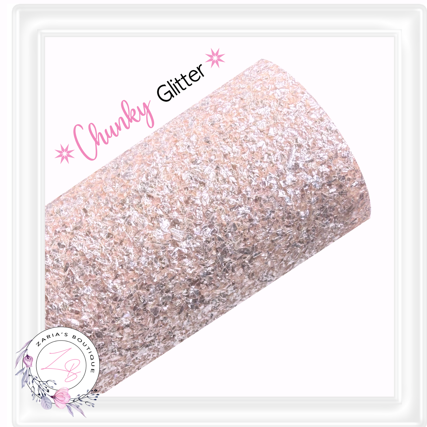 ⋅ Chunky Glitter Sheets ⋅ Ballet Pink ⋅