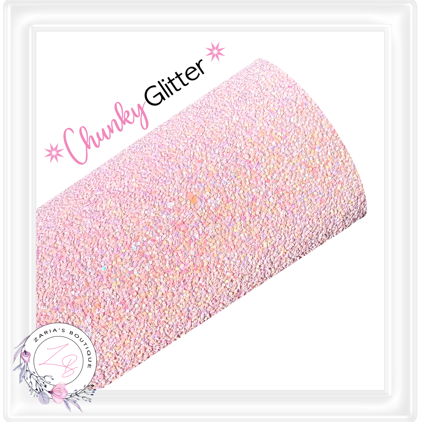 ∙ CHUNKY GLITTER ∙ Marshmallow Pink ∙