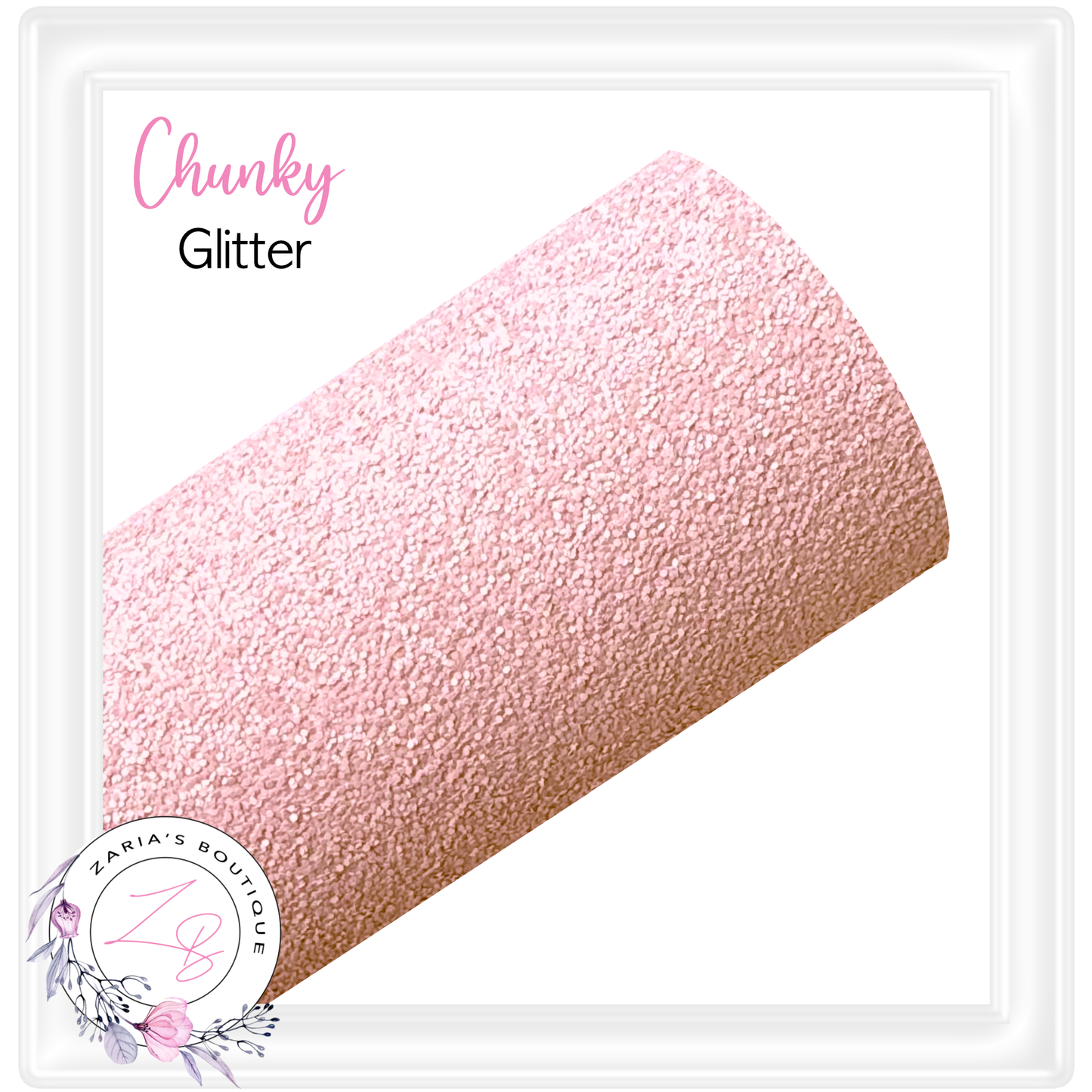 ⋅ Chunky Glitter Sheets ⋅ Matte Ballet Pink ⋅