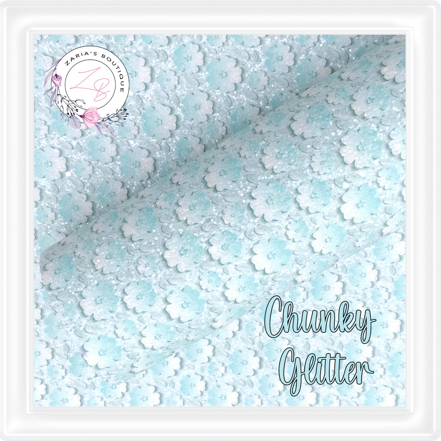 ⋅ Cherry Blossom Chunky Glitter ⋅ 1.2mm ⋅ Aqua ⋅