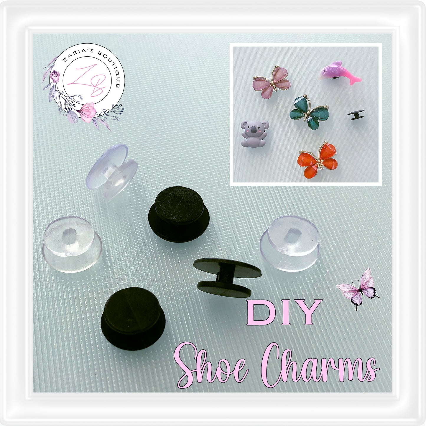 ⋅ DIY SHOE CHARMS ⋅ 2 Colours ⋅ 10 pc ⋅