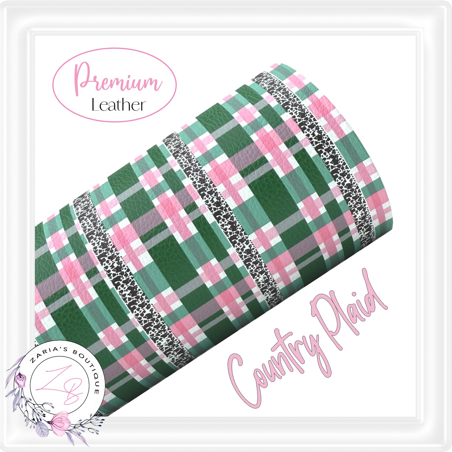 ⋅ Country Patchwork ⋅ Premium Vegan Faux Leather ⋅