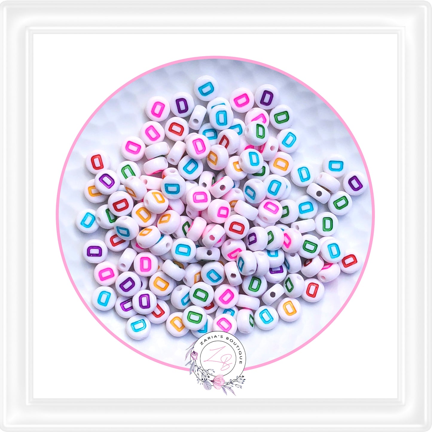 ⋅ Alphabet Beads ⋅ A - Z - 10 Pieces - You Choose ⋅