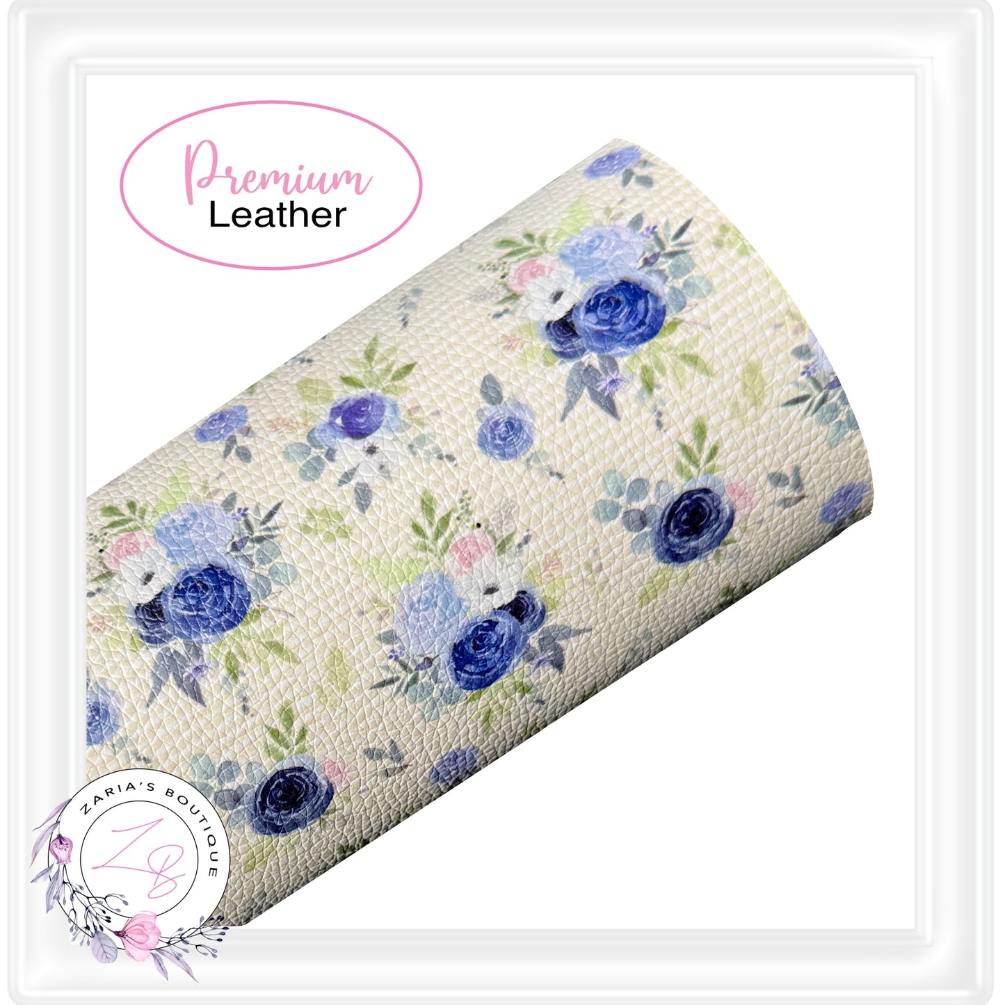 EXCLUSIVE Daddy's Girl Floral Vegan Faux Leather ~ Small & Large Scale Print