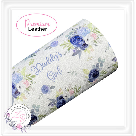 EXCLUSIVE Daddy's Girl Floral Vegan Faux Leather ~ Small & Large Scale Print