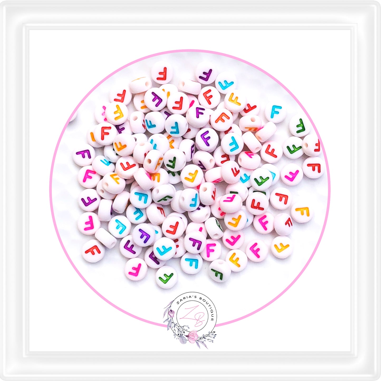 ⋅ Alphabet Beads ⋅ A - Z - 10 Pieces - You Choose ⋅