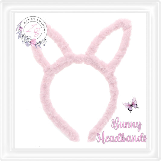 β
 Fluffy Bunny Ear Headbands β
 White β