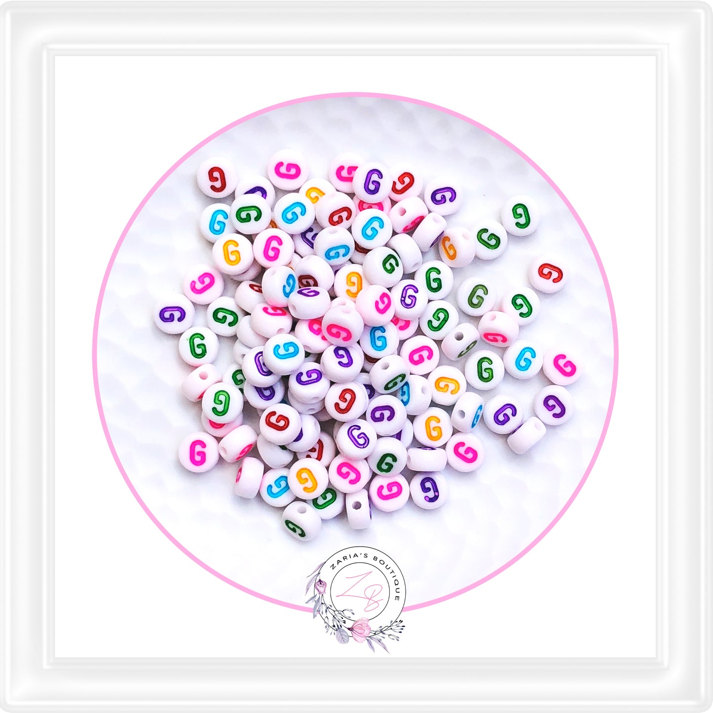 ⋅ Alphabet Beads ⋅ A - Z - 10 Pieces - You Choose ⋅