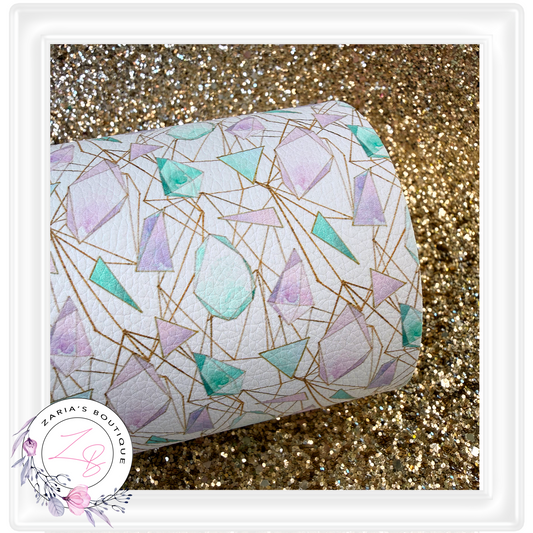 ⋅ Gemstones ⋅ Custom Printed Vegan Faux Leather ⋅