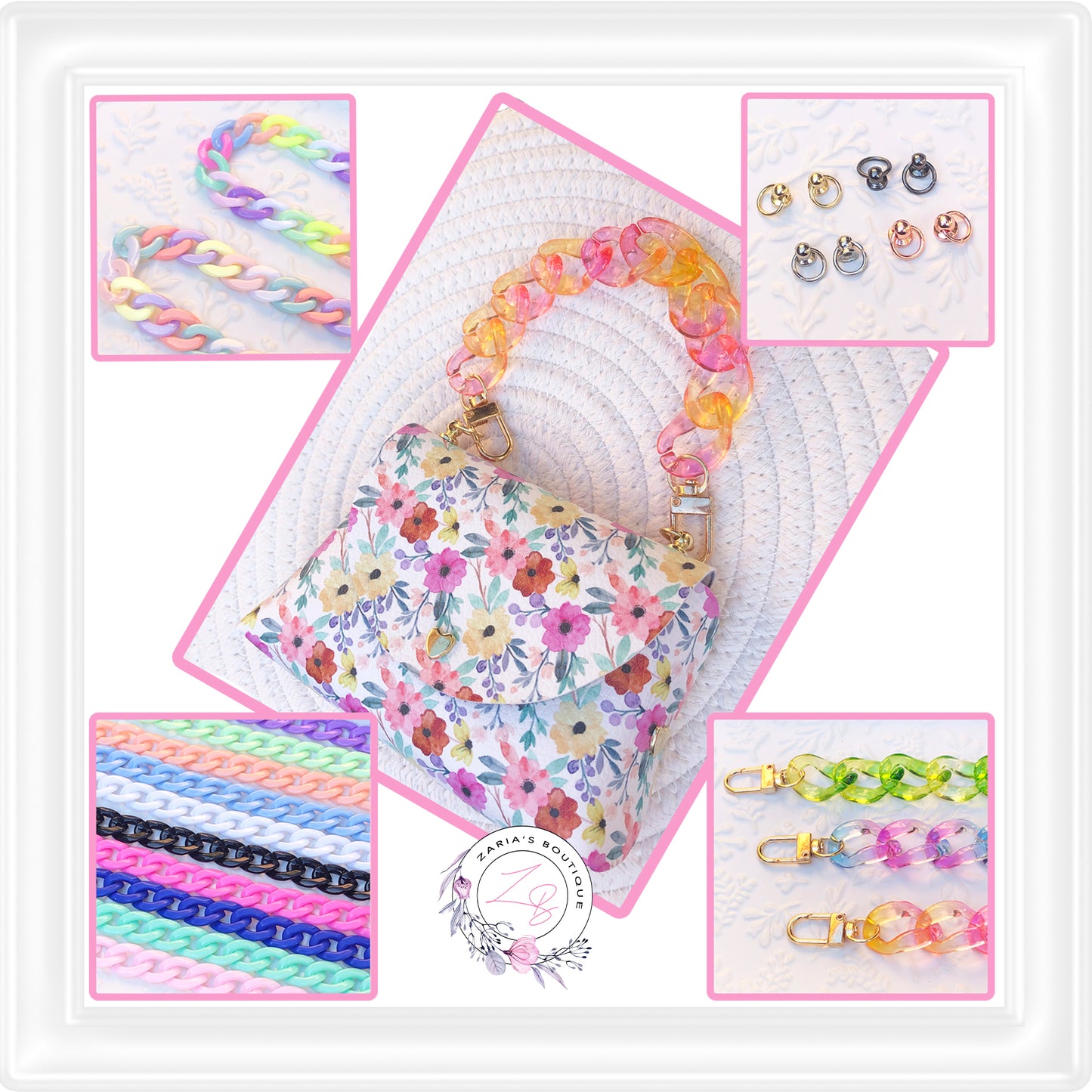 ⋅ Acrylic Chains ⋅ 12 Colours ⋅