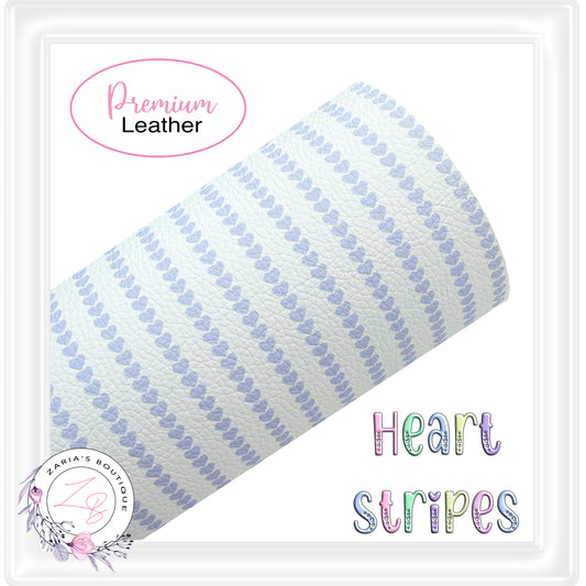 ⋅ Heart Stripes ⋅ Custom Printed Premium Vegan Faux Leather ⋅