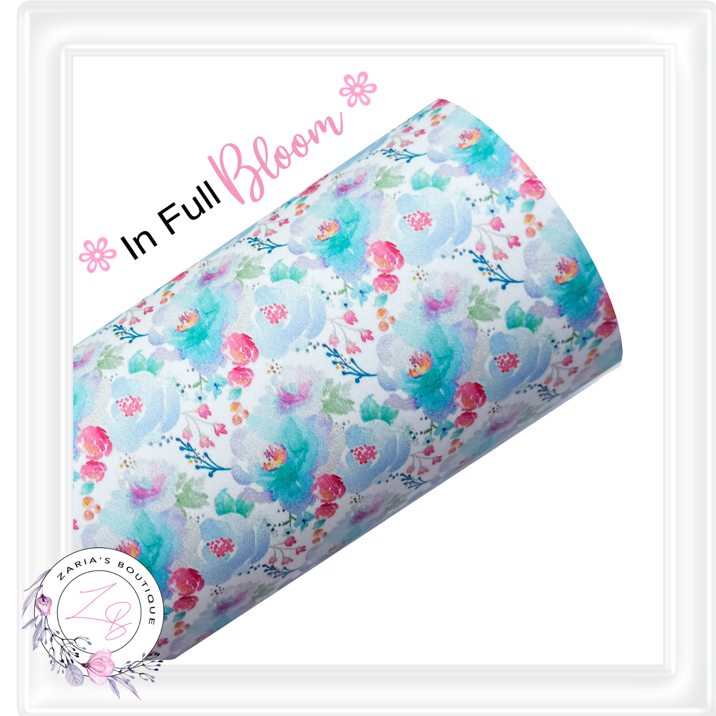 ⋅ In Full Bloom ⋅ Vegan Faux Leather ⋅ LAST SHEET!