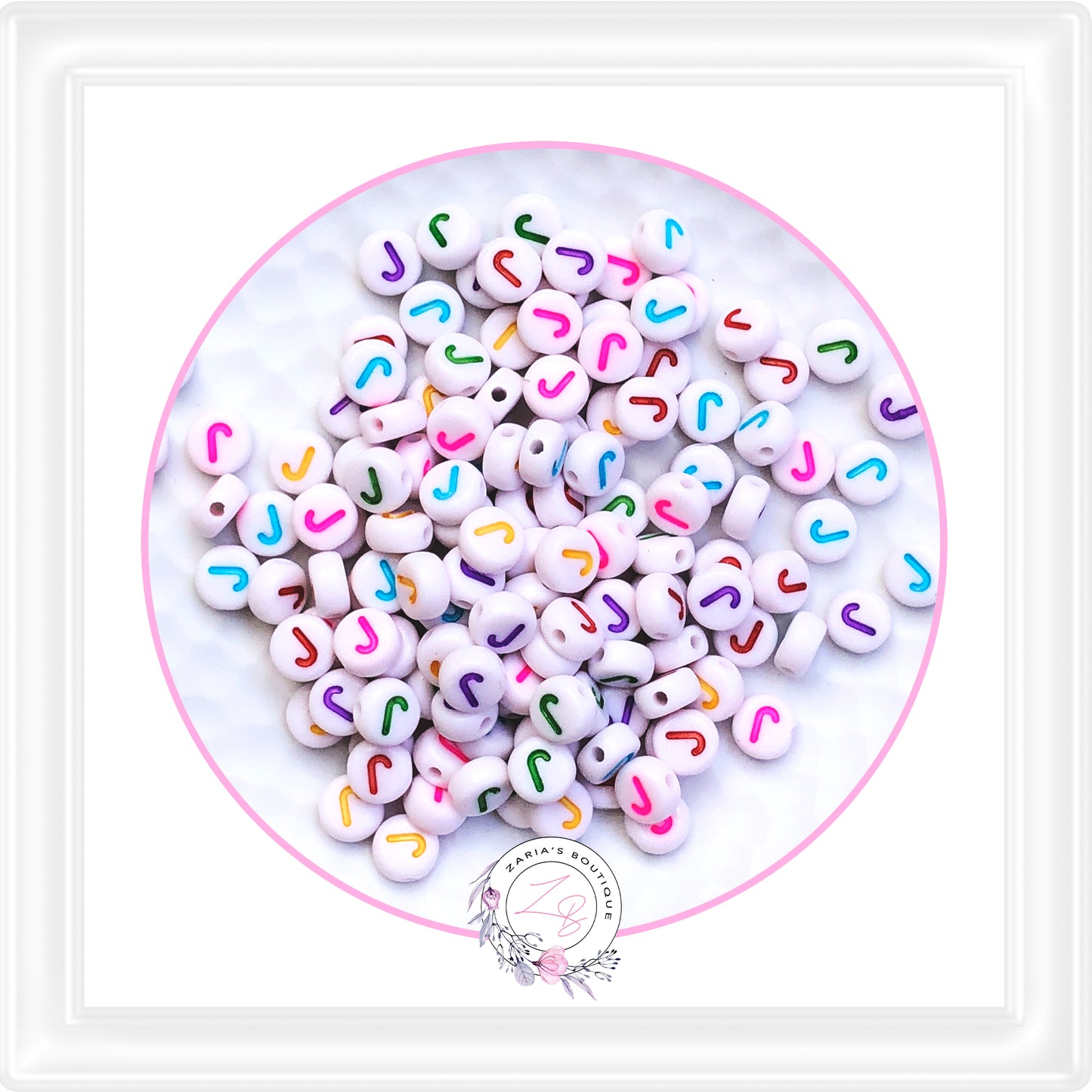 ⋅ Alphabet Beads ⋅ A - Z - 10 Pieces - You Choose ⋅