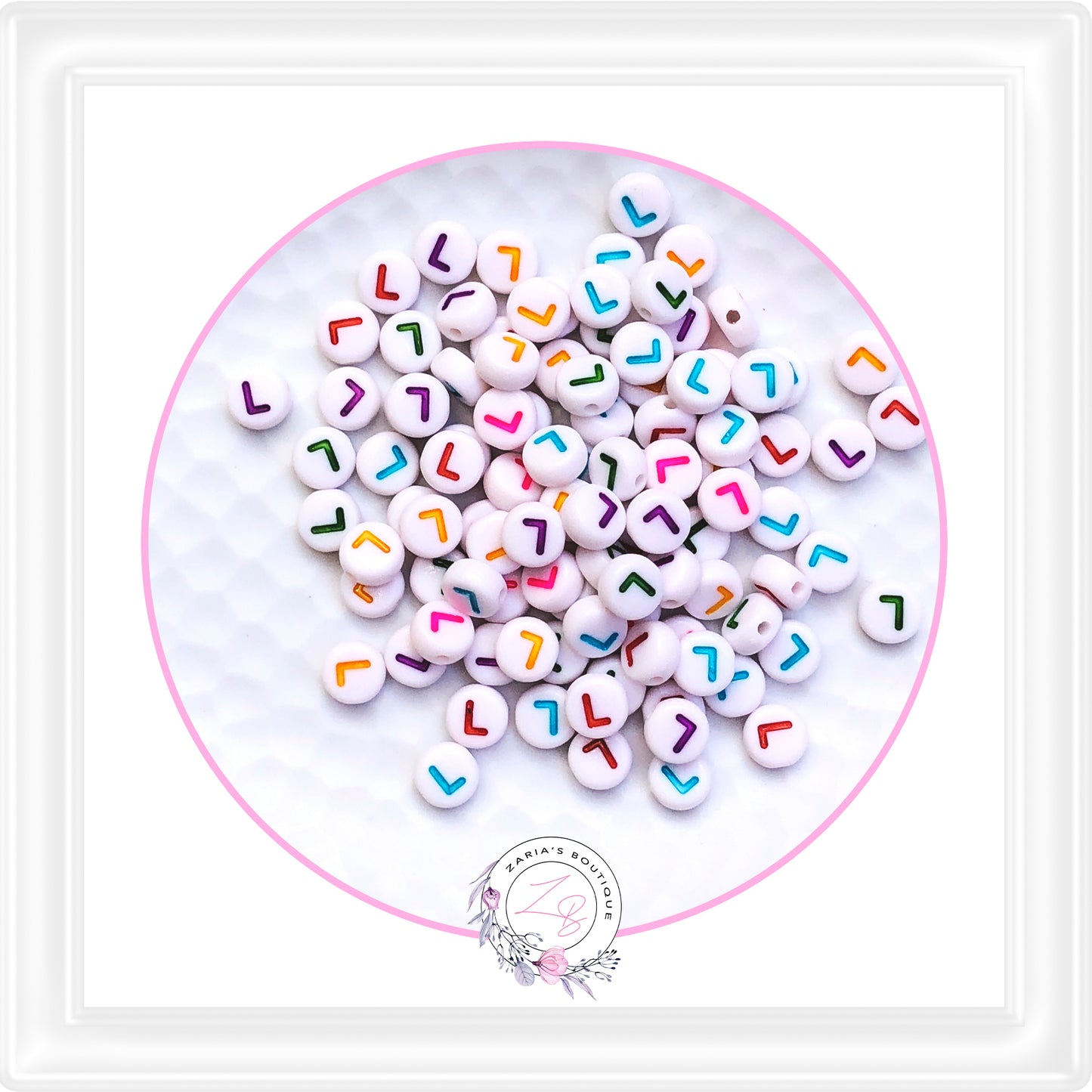 ⋅ Alphabet Beads ⋅ A - Z - 10 Pieces - You Choose ⋅