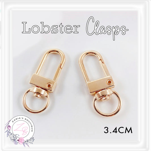 â‹… LOBSTER CLASPS â‹… SILVER 3.4 cm â‹… 5 pieces â‹…