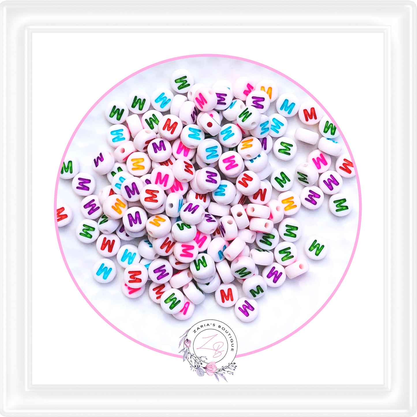 ⋅ Alphabet Beads ⋅ A - Z - 10 Pieces - You Choose ⋅