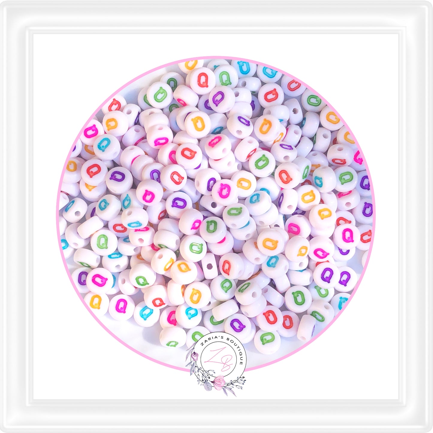 ⋅ Alphabet Beads ⋅ A - Z - 10 Pieces - You Choose ⋅