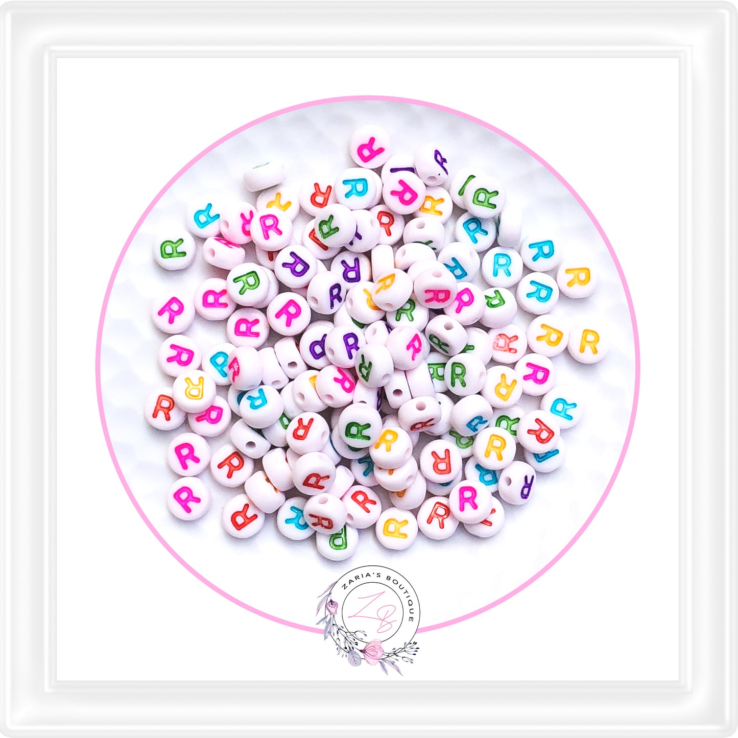 ⋅ Alphabet Beads ⋅ A - Z - 10 Pieces - You Choose ⋅