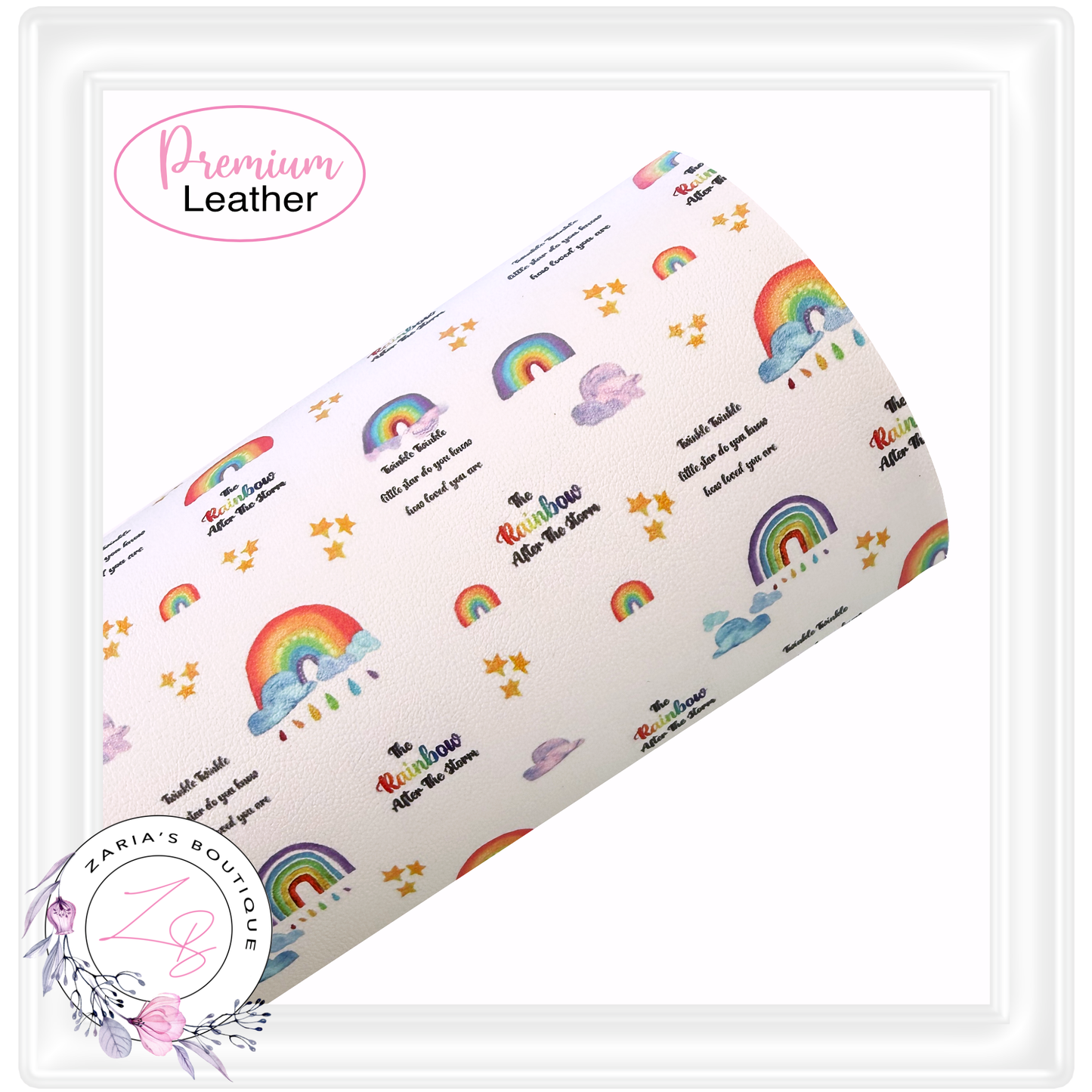 ⋅ Rainbow Baby ⋅ Custom Luxe Vegan Faux Leather ⋅ Sheets or Rolls! ⋅