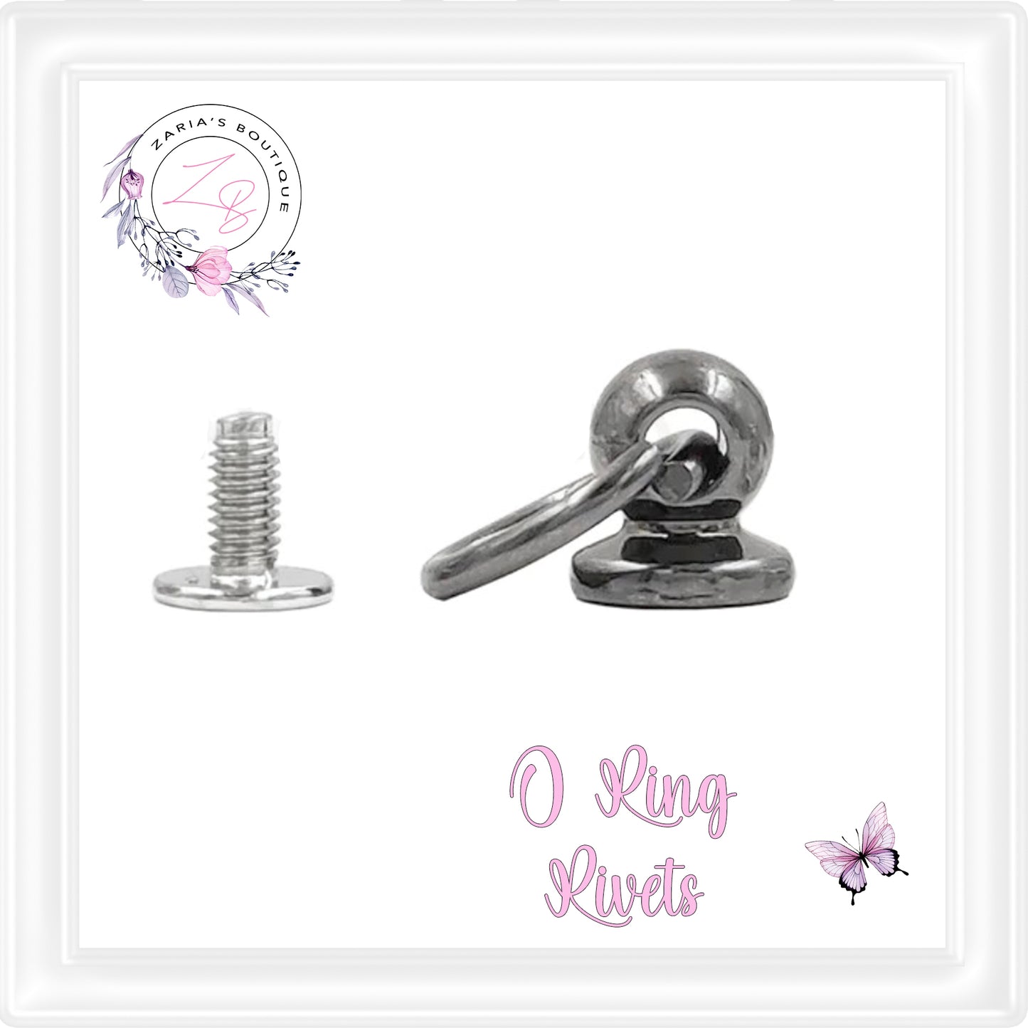 ⋅ O Ring Screw Rivets ⋅ 4 Colours ⋅ 10 pk ⋅