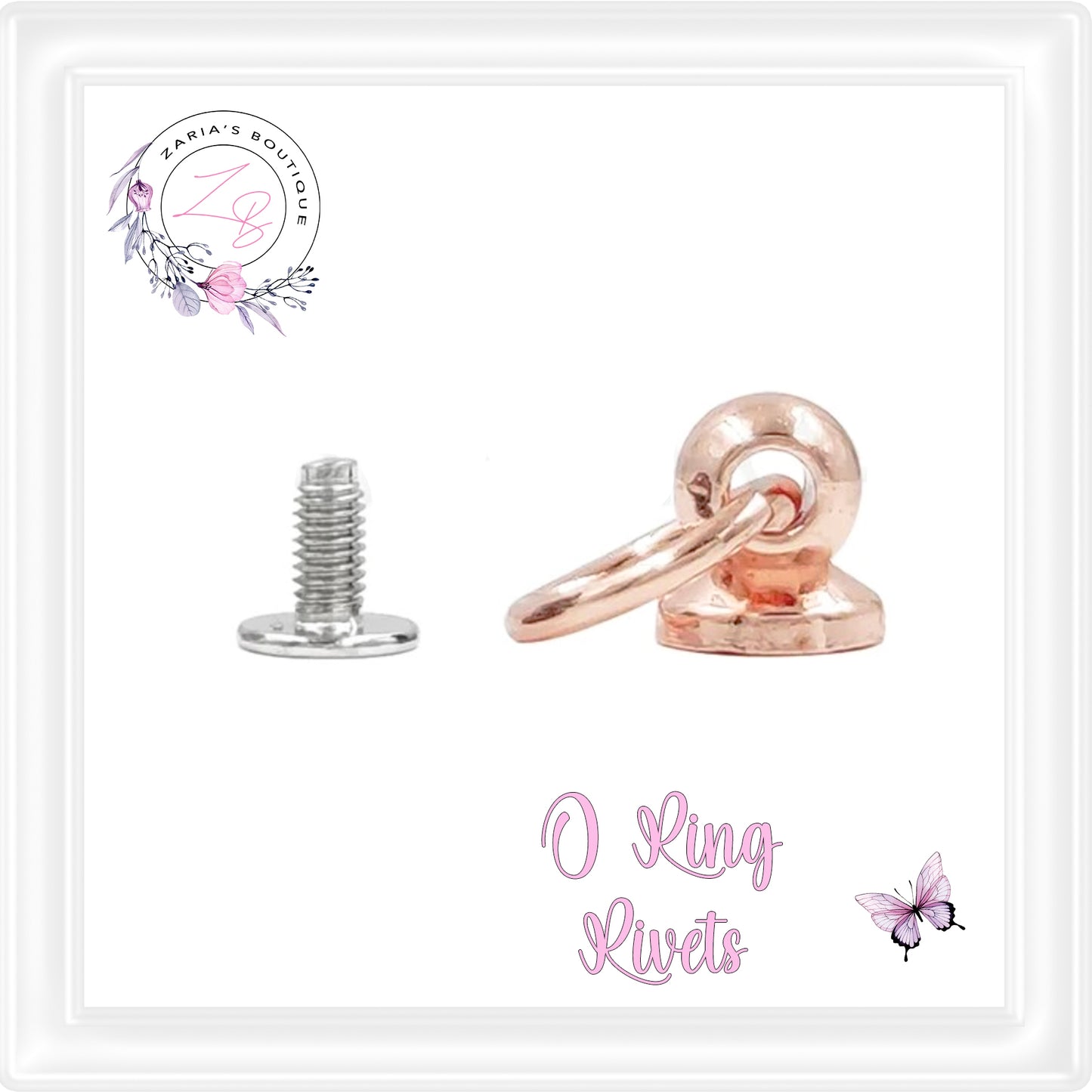⋅ O Ring Screw Rivets ⋅ 4 Colours ⋅ 10 pk ⋅