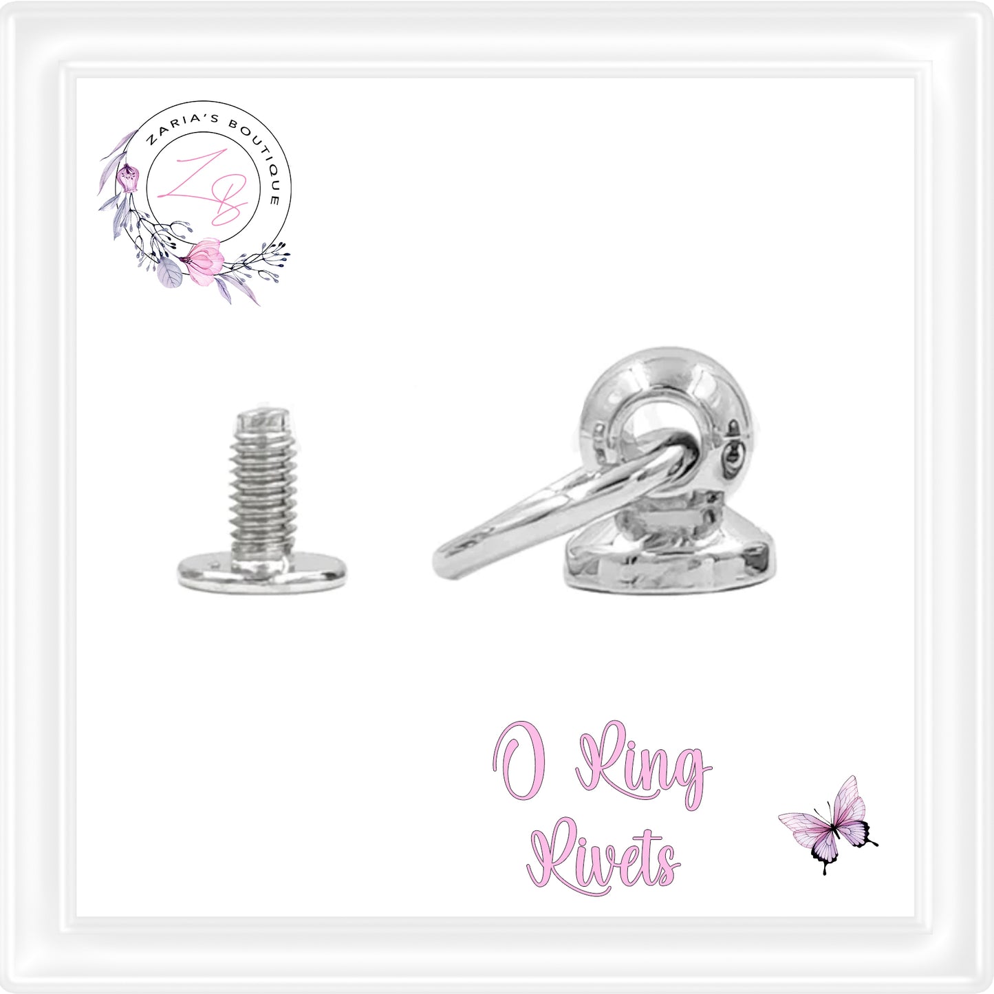 ⋅ O Ring Screw Rivets ⋅ 4 Colours ⋅ 10 pk ⋅