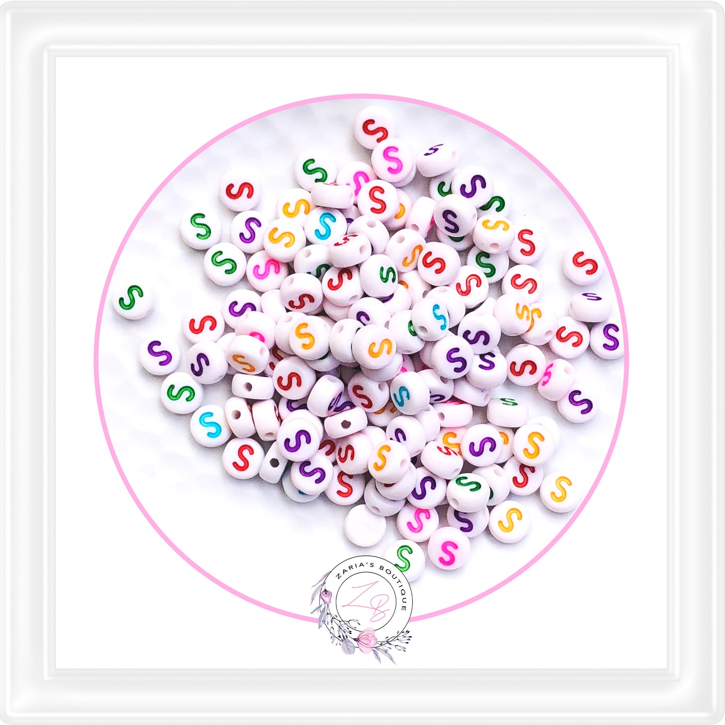 ⋅ Alphabet Beads ⋅ A - Z - 10 Pieces - You Choose ⋅