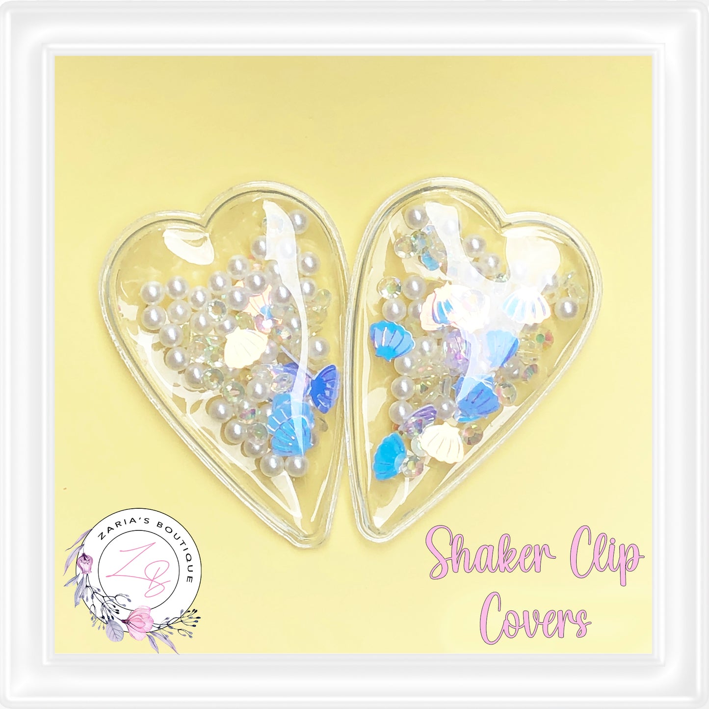 • Shaker Clip Covers • Fits 5cm Snap Clips • Per Pair •