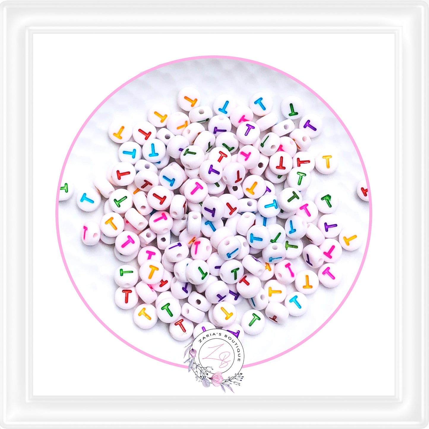 ⋅ Alphabet Beads ⋅ A - Z - 10 Pieces - You Choose ⋅