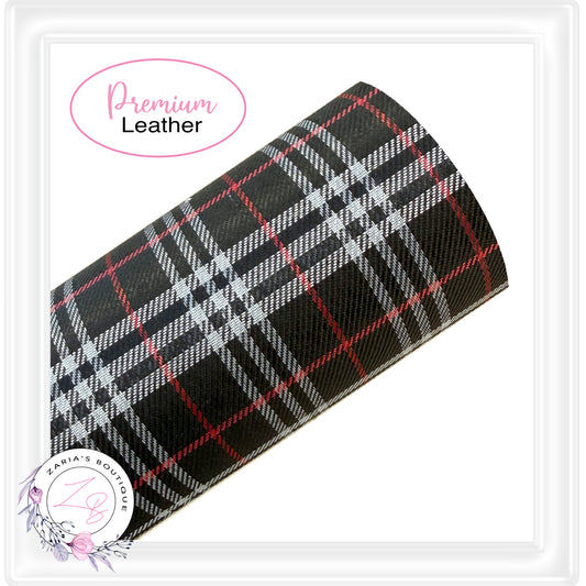 ⋅ Tartan Faux Leather ⋅ Beige ⋅