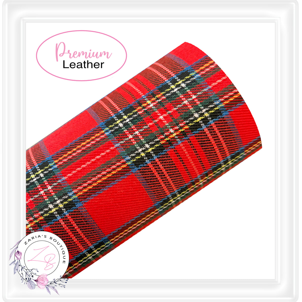 ⋅ Tartan Faux Leather ⋅ Beige ⋅