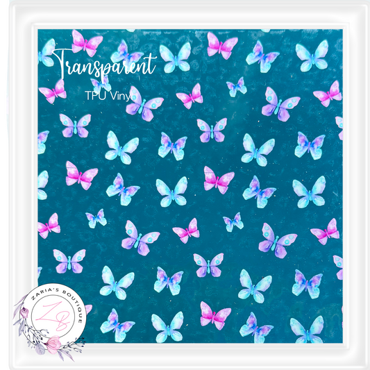 â‹… Transparent TPU Clear Vinyl Sheets â‹… Butterflies â‹…