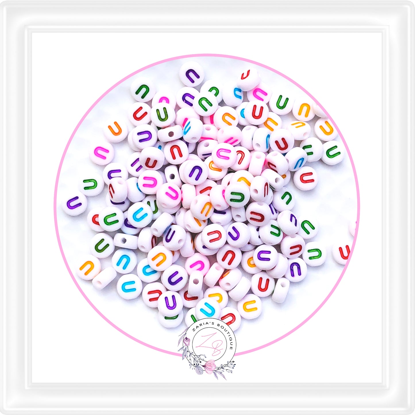 ⋅ Alphabet Beads ⋅ A - Z - 10 Pieces - You Choose ⋅