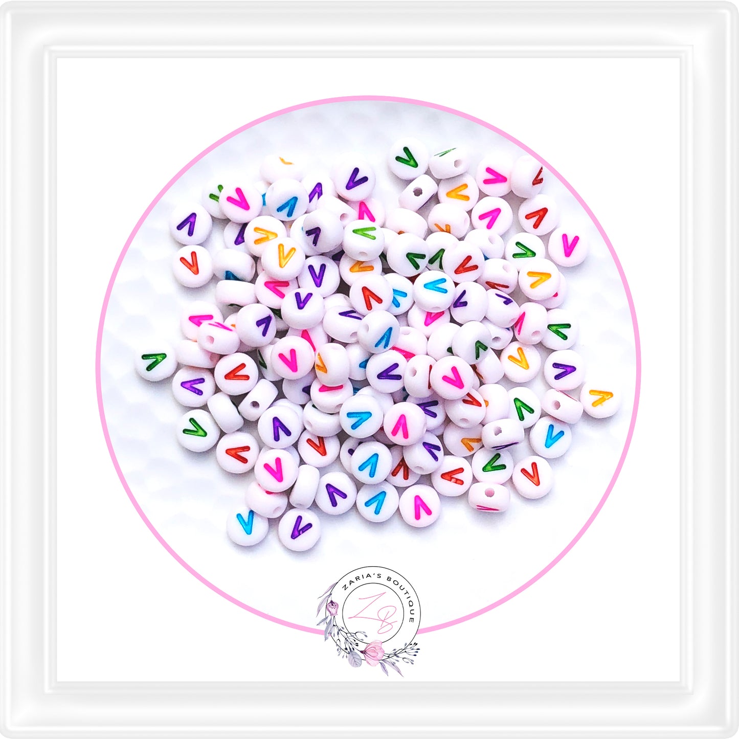 ⋅ Alphabet Beads ⋅ A - Z - 10 Pieces - You Choose ⋅