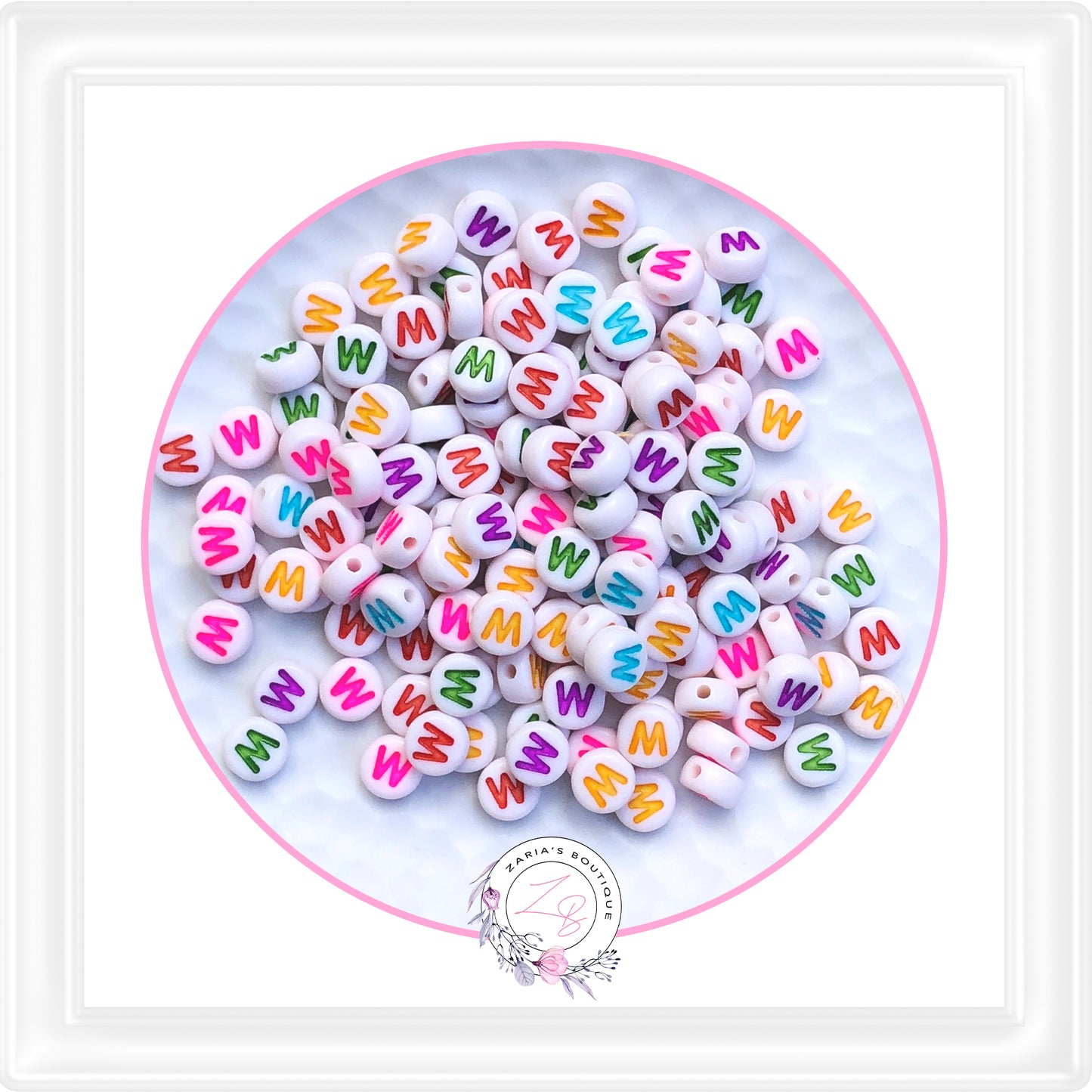 ⋅ Alphabet Beads ⋅ A - Z - 10 Pieces - You Choose ⋅