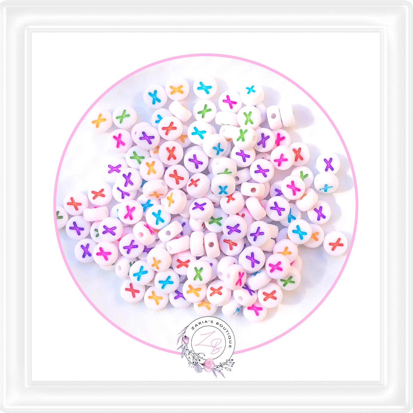 ⋅ Alphabet Beads ⋅ A - Z - 10 Pieces - You Choose ⋅