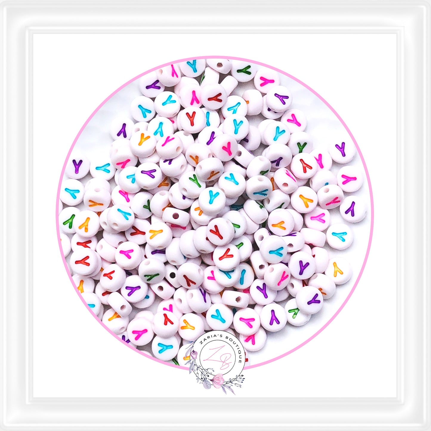⋅ Alphabet Beads ⋅ A - Z - 10 Pieces - You Choose ⋅