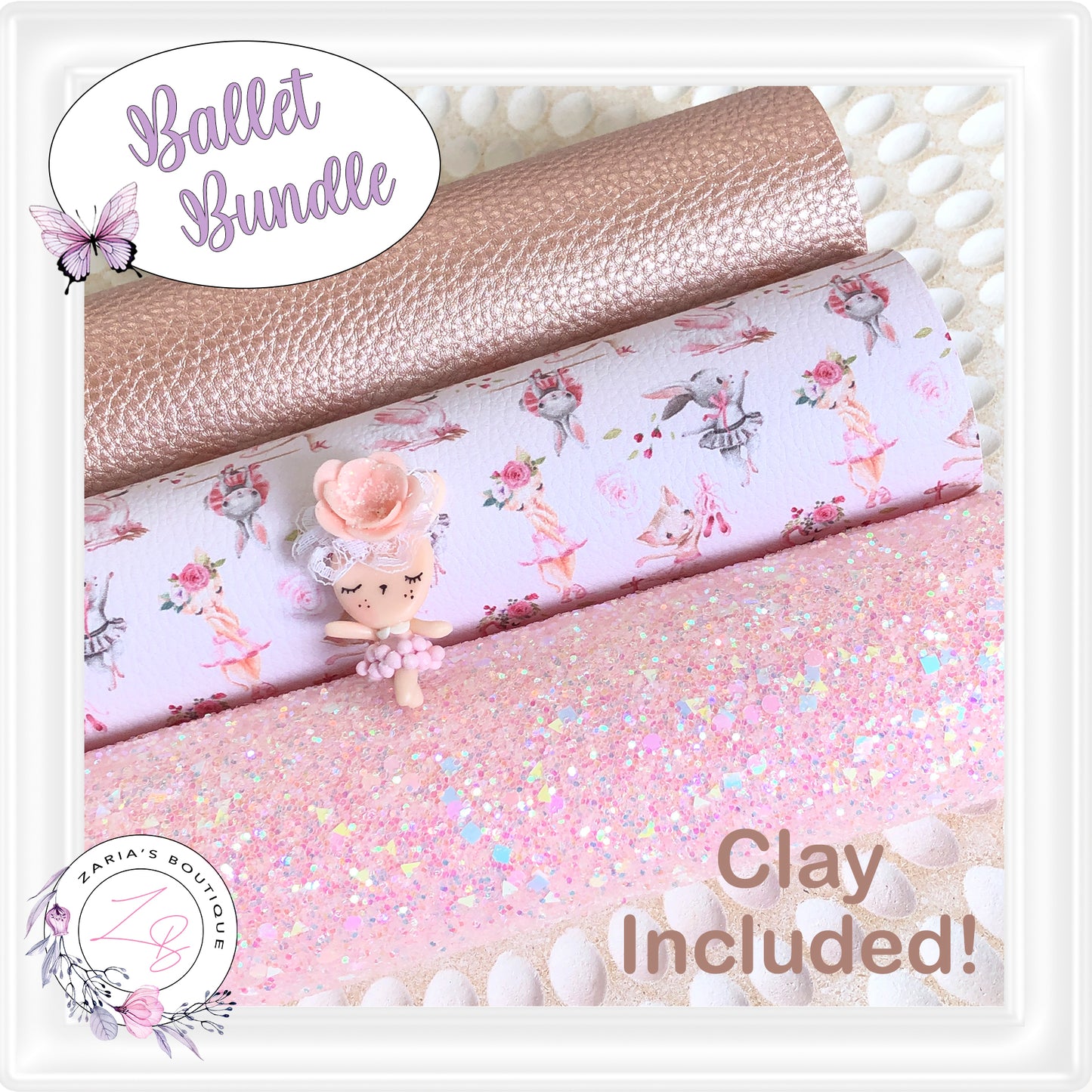 ⋅ Ballet Animals Clay Bundle ⋅ Leather Glitter & Clay 4 Piece Bundle ⋅