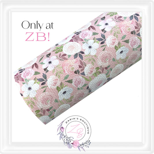 ⋅ Blush Blooms ⋅ Luxury Vegan Faux Leather ⋅