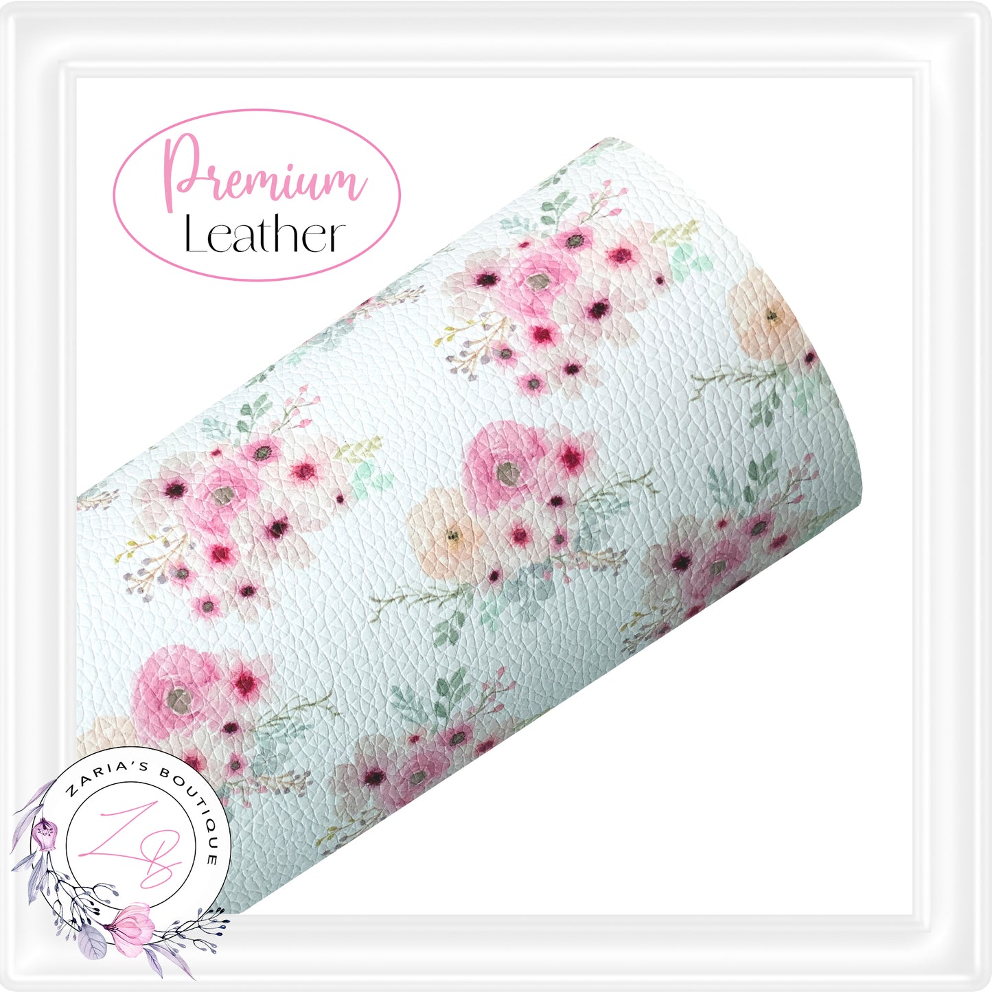 ⋅ Boho Floral ⋅ Premium Vegan Faux Leather ⋅