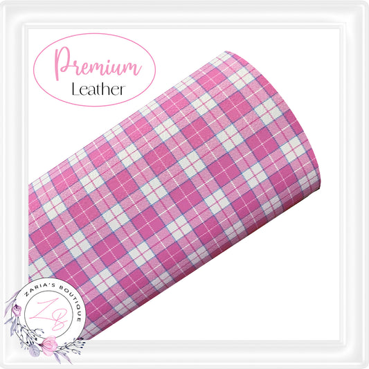 â‹… Pastel Checks â‹… Premium Vegan Faux Leather â‹…
