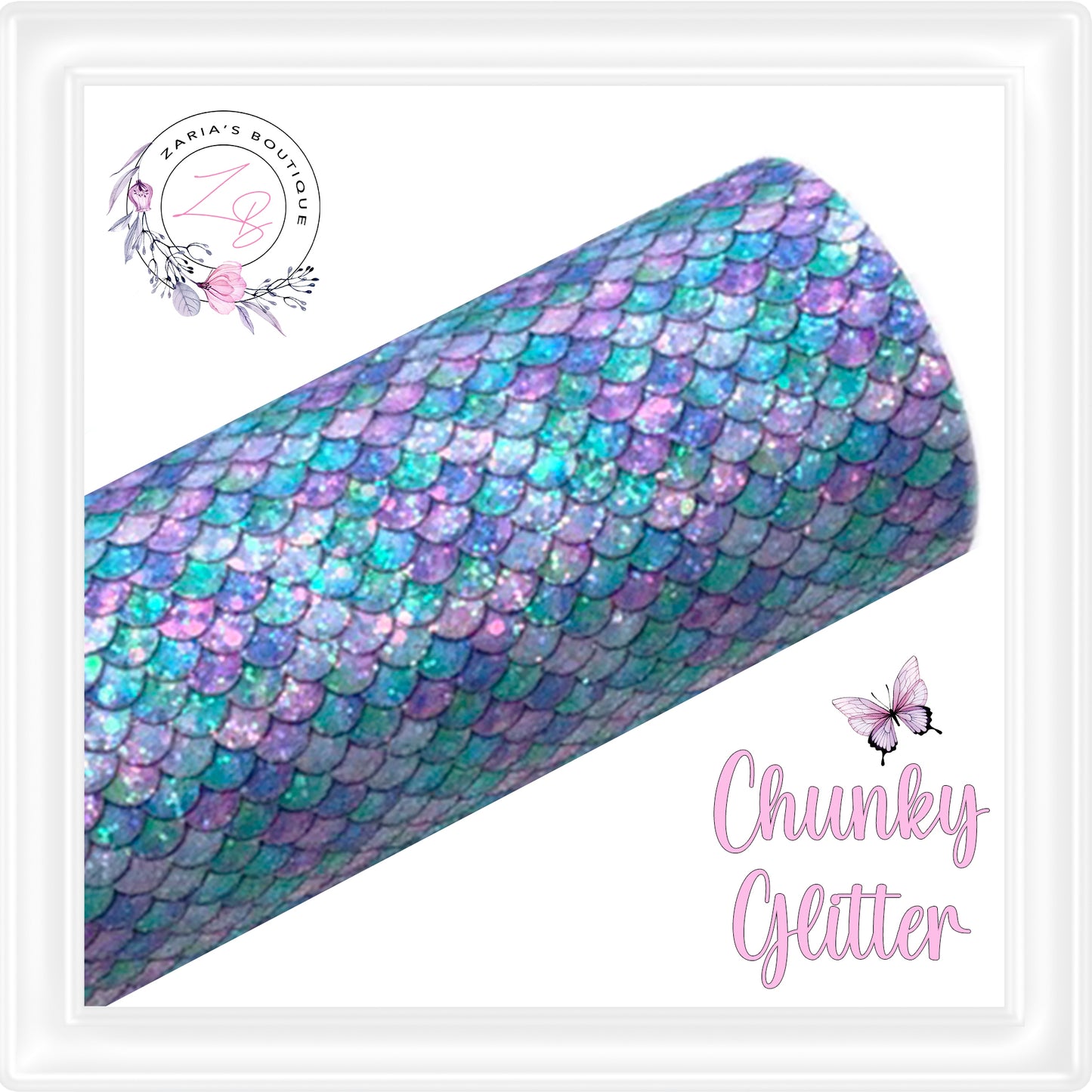 • Rainbow Fish • Premium Chunky Glitter •