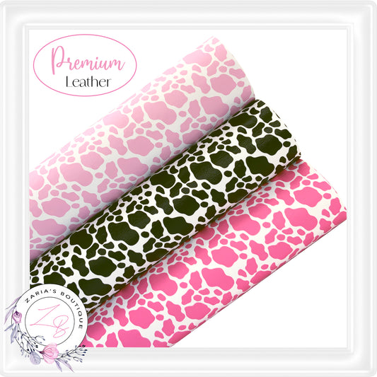 ⋅ Cow Hide ⋅ Premium Vegan Faux Leather ⋅