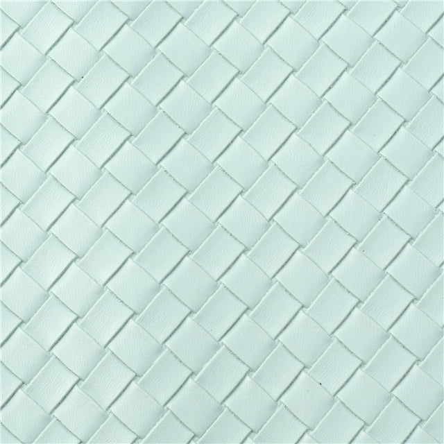 ⋅ Basketweave - Light Green ⋅ Textured Vegan Faux Leather ⋅